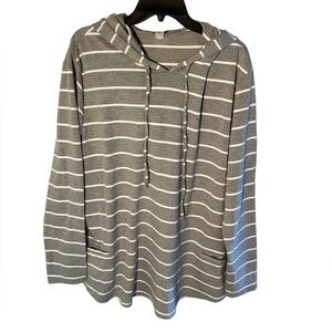 Shirley & Stone Striped Hoodie